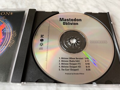 Mastodon Oblivion CD Single PROMO! ORIGINAL 2009 Reprise PRO-CD