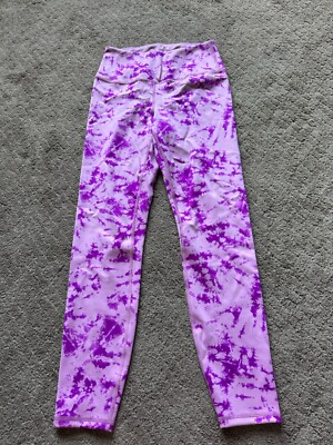 IVL Collective High Rise Athletic Legging Tight Purple Tie Dye Size 6