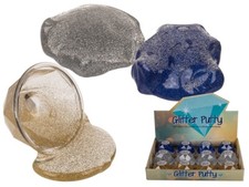 Glitter Diamond Putty   - Party Bag  3 COLOURS GOLD SILVER BLUE