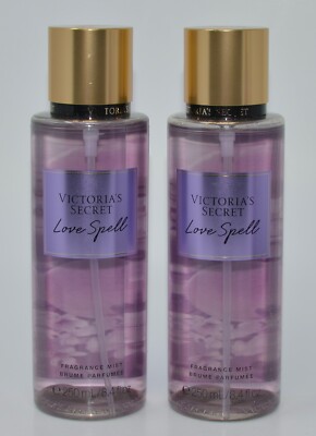 2 NEW VICTORIA'S SECRET LOVE SPELL FRAGRANCE MIST BODY SPRAY 8.4OZ