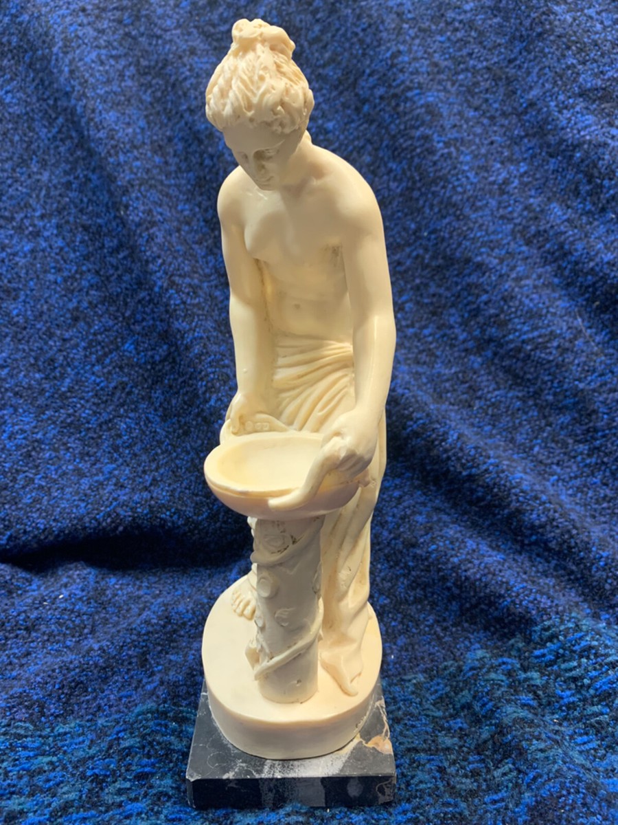 コンポート 小鳥 天使 サンティーニ イタリア　A.SANTINI アラバスター Etsy - Figurines Santini A 小物入れ