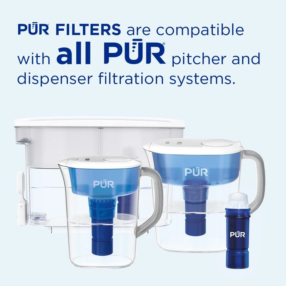 PUR PLUS 7 Cup Water Filter Pitcher White NSF Certified Lead Reduction Filter - Image 4 of 4