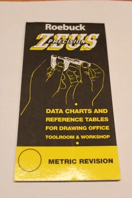Zeus Precision Engineers metric Data book Chart pocket reference 2025 EDITION