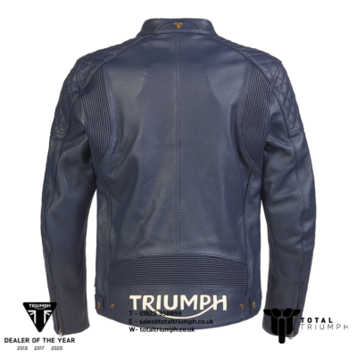 GENUINE Triumph Motorcycles Braddan Air Race Jacket Blue