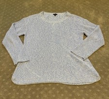 Talbots Blue Knit Sweater 100 Pima Cotton Size Large
