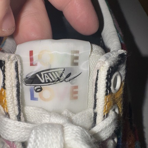 VANS Old Skool VLT LX Low Love Wins Tenis Hombre’s 7.5 Mujer’s 9.0 Usado en Excelente Condición Pride LGB - Imagen 9 de 19