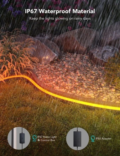 GOVEE H61A8 RGBIC Outdoor Neon Rope Light (10m/32.8ft) Smart WiFi App - Z03 - Picture 7 of 8