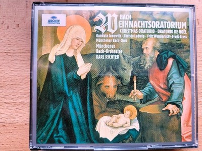 Bach Weihnachtsoratorium BWV 248 Wunderlich Janowitz Richter DGG 3 CD NEU