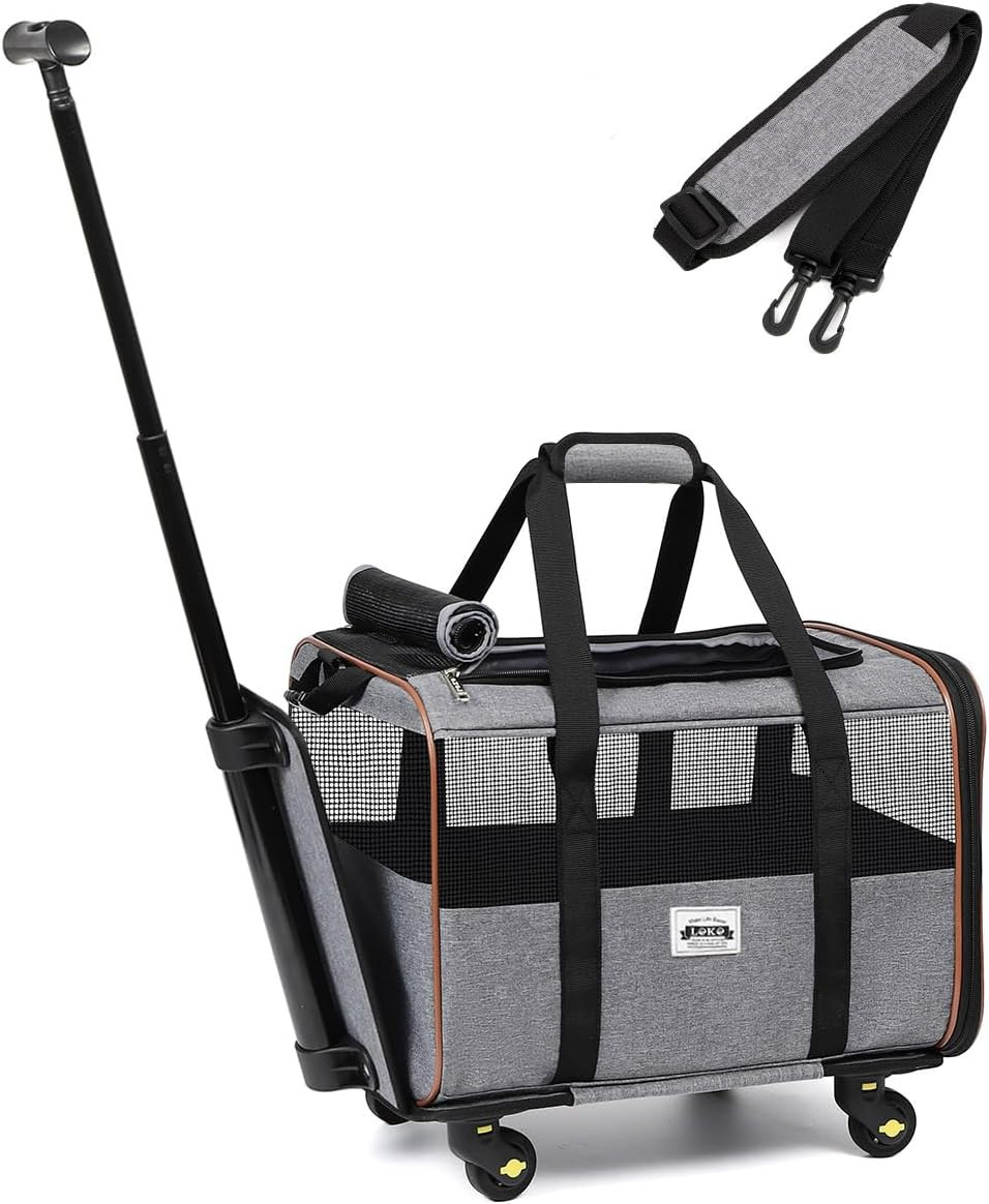 Zaino Trolley per Cani con Ruote: Borsa Trasporto Luxury per Viaggi