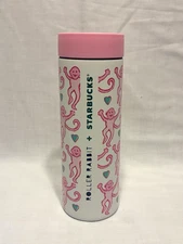 Starbucks 2025 Roller Rabbit Pink Stainless Steel MiiR Tumbler + Lid - 16 oz NEW