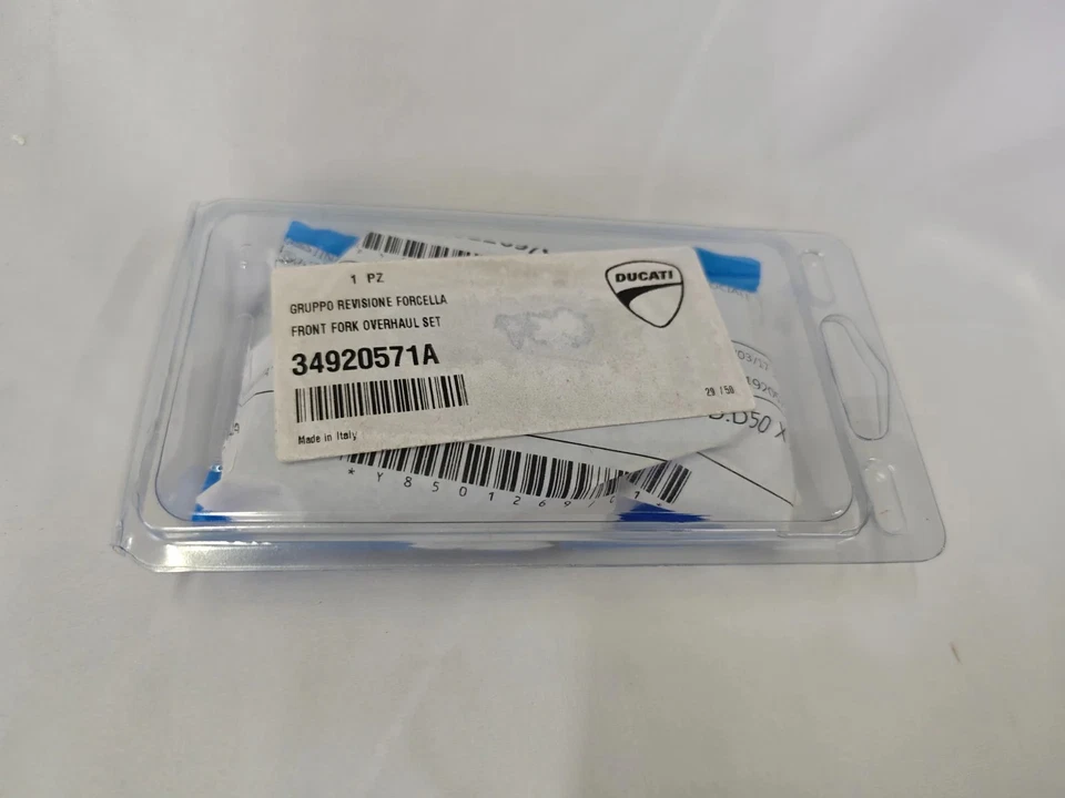[NEW] Genuine Ducati Fork gasket kit - 1100 Hypermotard, 1200 Diavel, 34920571A - Image 2 of 3