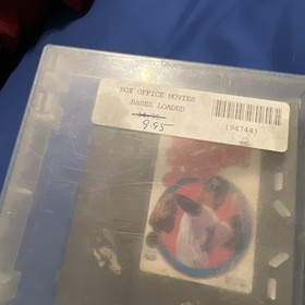 Bases Loaded Rental Store Box and Sticker NES Nintendo Permastruct Authentic