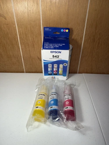 Epson 542 EcoTank Ink Bottles - C/M/Y/BK - Genuine - Unused - Opened Box