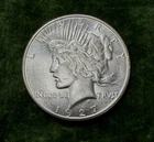 1927-S Peace Silver Dollar Uncirculated
