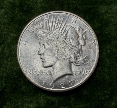 1927-S Peace Silver Dollar Uncirculated