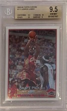 2003-04 Lebron James Topps Chrome RC... BGS 9.5 Gem Mint w/two 10 subs