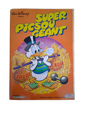 Super Picsou Géant • Vintage Disney French Comic • Scrooge Weightlifting Gold