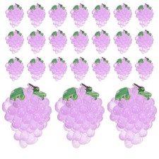 20 Pcs Finto Ornamento Di Frutta Figurine Uva Decoro Resina