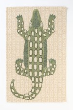 Alligator/Crocodile Hand-Tufted wool Area Rug Carpet