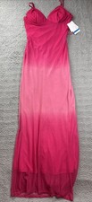Violet Weekend Dress Juniors Size 9/10 Glitter Ombre Strappy V-Neck Gown Prom
