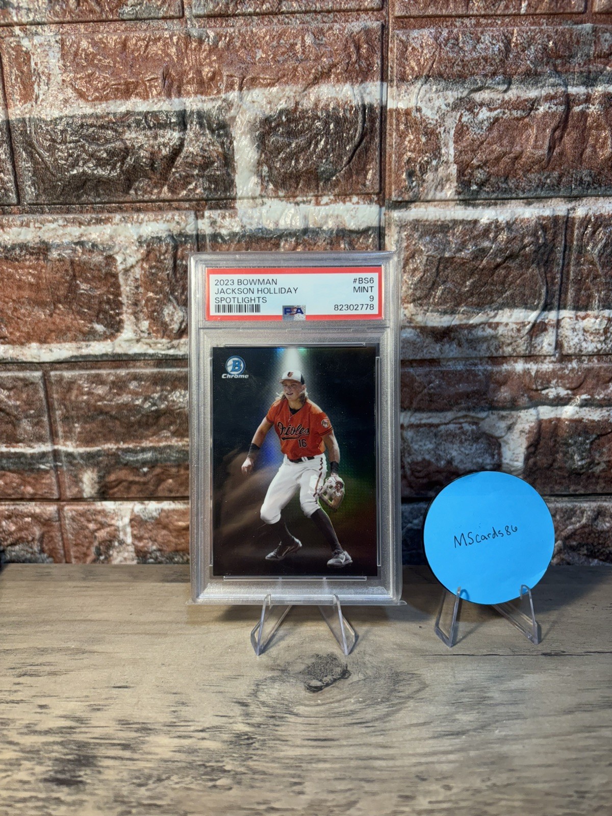2023 Bowman Chrome Spotlights Jackson Holliday #BS6 MINT PSA 9