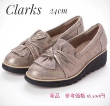 Clarks Sharon Dasher Women's Suede Loafers 24cm Pewter Mint Free Shipping