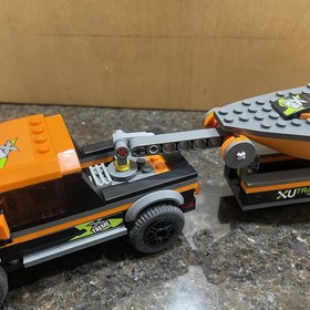 LEGO 60085 City: 4x4 with Powerboat 99.9% Complete Missing 1 Sticker - No Manual