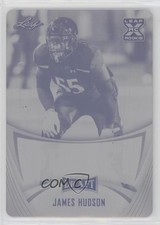 2021 Leaf Draft Auto Printing Plate Black Unsigned 1/1 James Hudson #BA-JH4 4e9