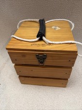 Eddie Bauer Bocce Ball Set Complete 8 Balls  Pallino Wooden Carry Case