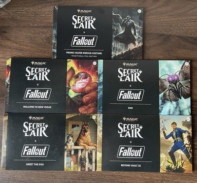 Mtg Secret Lair x Fallout complete non Foil inkl. Promo Foil sealed