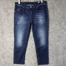 Diesel Jeans Women's 29 Dark Blue Belthy Ankle D Regular Slim Straight Low Waist