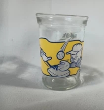 Looney Tunes Vtg 1994 Welch's Collectors Series 4 Jelly Jar Porky Pig Daffy Duck