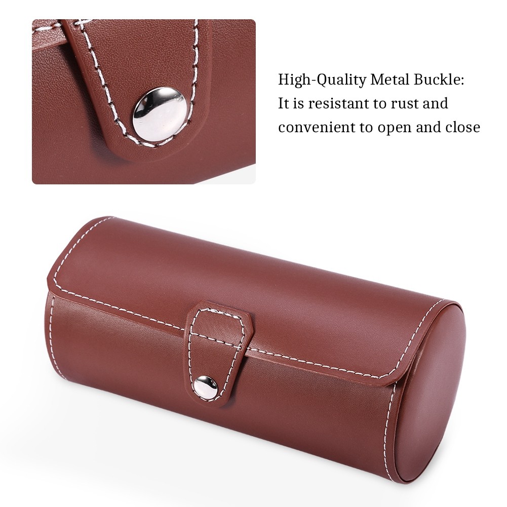3 Slot Watch Box Travel PU Leather Roll Case Jewelry Storage Collector Organ BAJ