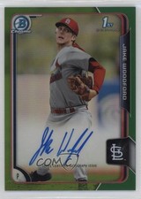 2015 Bowman Draft Chrome Pick Green Refractor /99 Jake Woodford #BCA-JW Auto 0t2