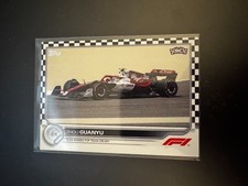 2022 Topps Formula 1 Checker Flag #126 Zhou Guanyu RC