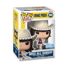Funko Pop! 1884 Miss All Sunday (Live Action) – Brand New – One Piece Netflix Se