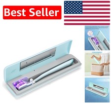 Portable UVC Toothbrush Case - Dual Power Travel Sanitizer for Hygiene On-the-Go