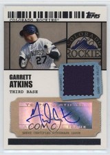 2009 Topps Ticket To Stardom Relics 361/489 Garrett Atkins #TSAR-GA Auto 0o3b