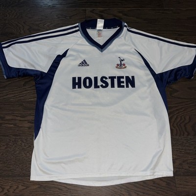 Men's White Nile John 02 Adidas Tottenham Hotspur Vintage Soccer Jersey L Clima