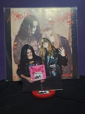 Mayhem Euronymous and Dead klare Acrylfiguren mit Sockel, 18 cm hoher Deathcrus