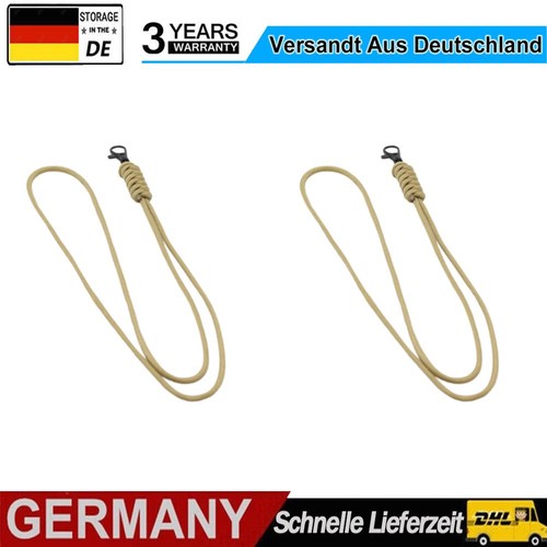 Outdoor Lighting Lanyard Reusable Camping Rope Hanging Phone Holder Cord (Khaki)