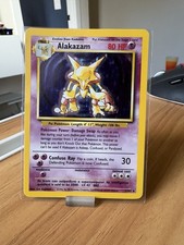 Pokémon TCG Alakazam 1999 Set Base Holo Unlimited Carta Rara 1/102