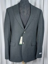 Alfani Slim-Fit Stretch Jacket Blazer Charcoal Gray Mens 40R New With Tags