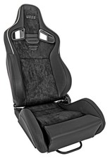 Jegs Racing High Back Sport Seat Black Suede Center Panels Black Vinyl Jegs Racing High Back Sport Seat Black Suede Center Panels Black Vinyl