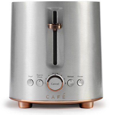 Café Caf Express Finish 2-Slice Toaster Extra-Wide Slots Extra Lift For Waffles