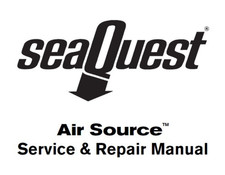 SeaQuest Air Source Service Repair Manual Printed 22 Page Scuba Dive Aqua Lung