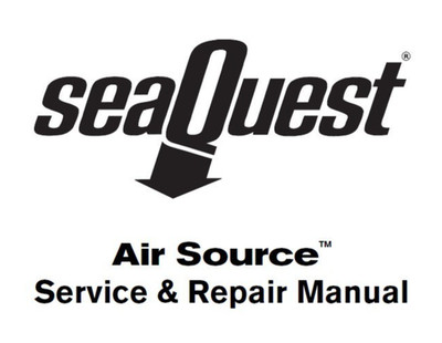 Seaquest Luft Source Service & Reparatur Manuelle Bedruckt 22 Band Taucher Aqua