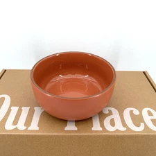 Our Place Demi Bowls Set 6” Handcrafted Ceramic Orange Retired Color