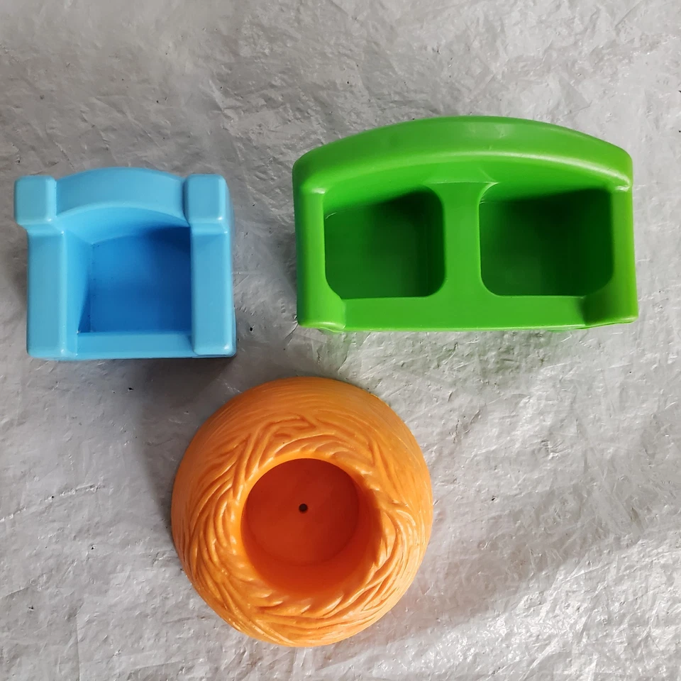 LOTE DE ACCESORIOS PLAYSKOOL 1-2-3 SESAME STREET 1984 Hoopers Store CBS Inc Foto 2 de 4