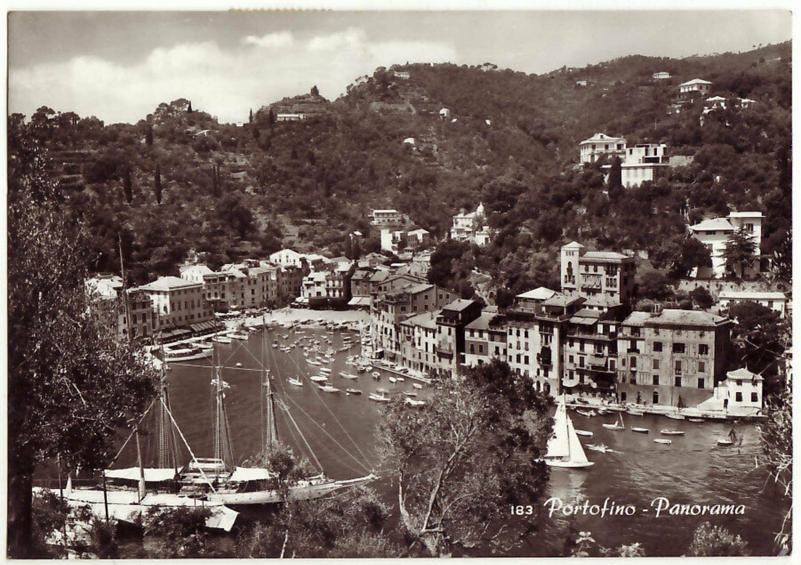 PORTOFINO - GENOVA - PANORAMA - VIAGG. 1959 -25042-